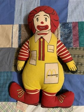 McDonald's Ronald McDonald Plush Doll - Red & Yellow
